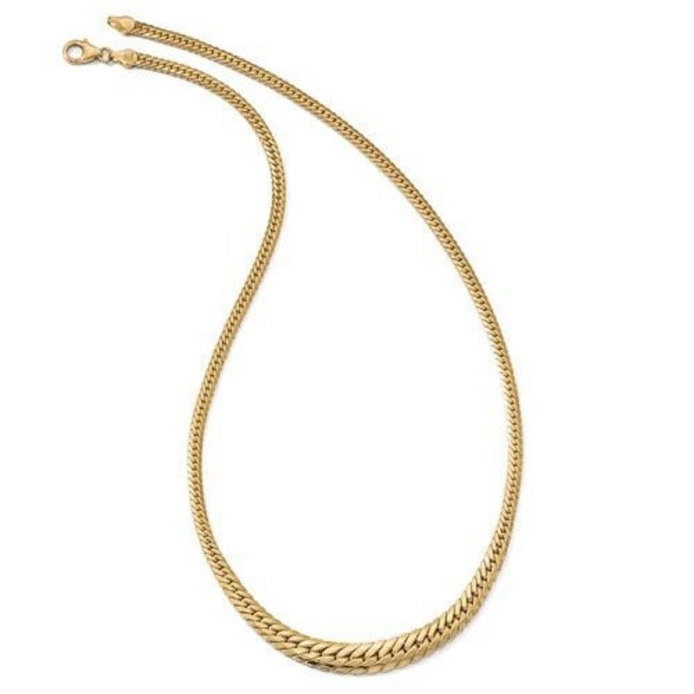 New Leslie's 14K Polished Graduated Fancy Link 18 inch Necklace